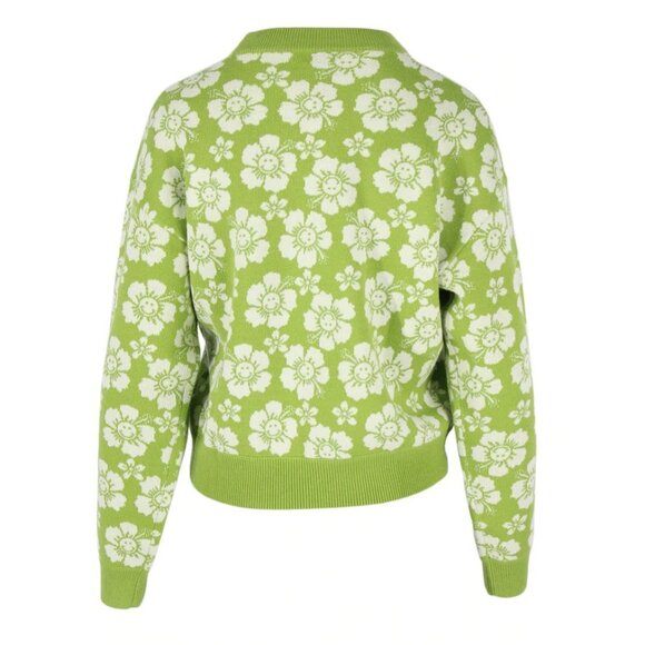 Holiday the Label Happy Hawaii Knit Sweater in Olive Small - Picture 3 of 6